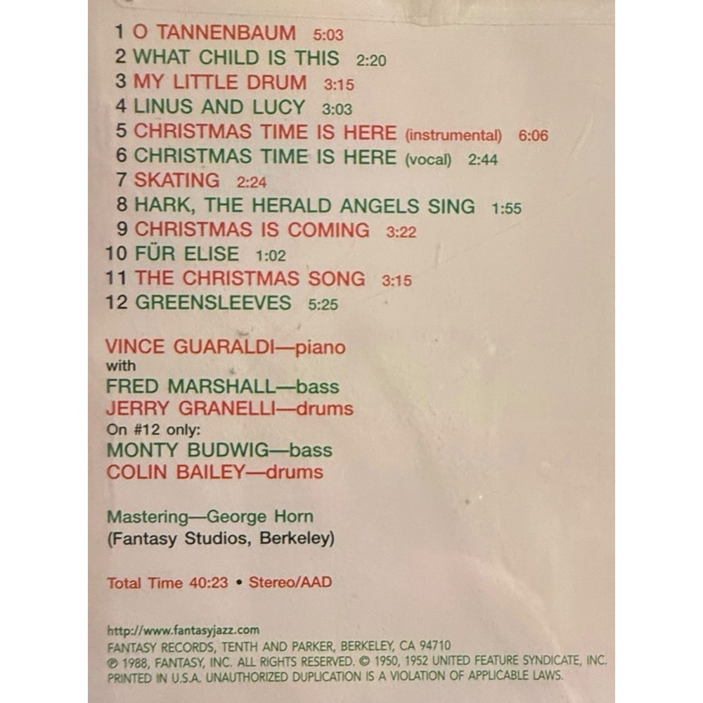 Vince Guaraldi Trio: a Charlie Brown Christmas (Expanded Edition) by... - Picture 2 of 4